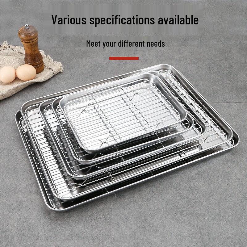 UOSU Stainless Steel Roasting Pan with Cooling Rack