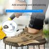 Labor Shoes Men's Anti-smash and Anti-puncture Lightweight Wear-resistant Insulation, Protective Safety Work Shoes