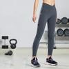 Li Ning Training Series Solid Color Yoga Stretch Fitness Pants Women Pants Gray AULR184-2
