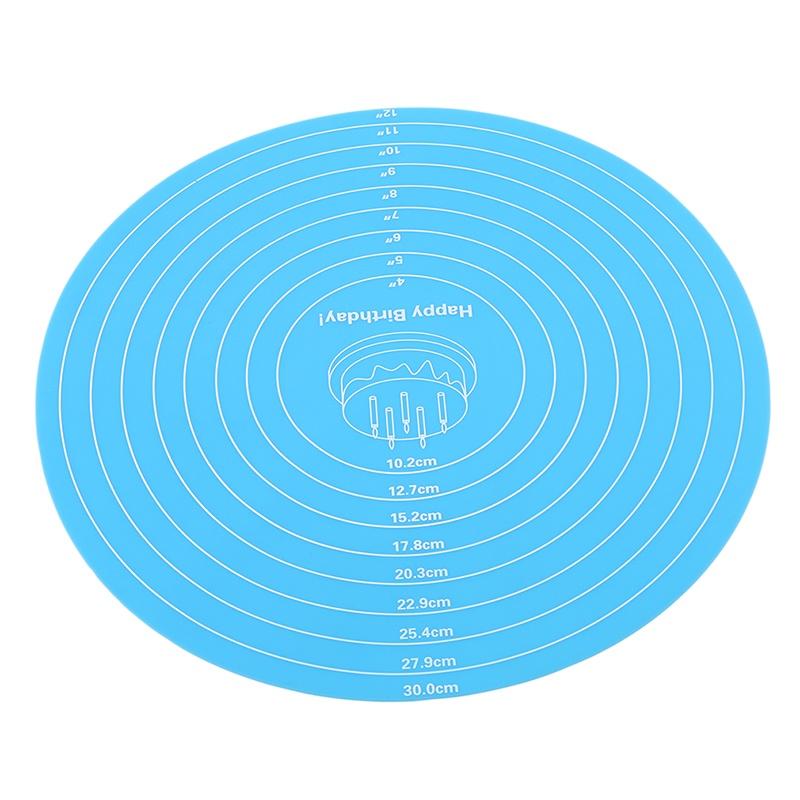 Kitchen Supplies Silicone Round  Cake Enamel Table Mat Baking Tool