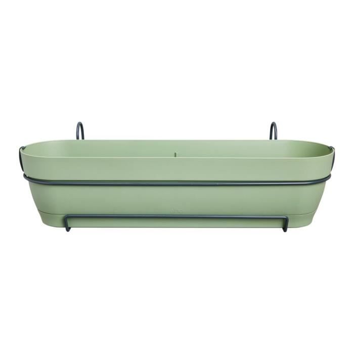 Elho Balconnière Vibia Campana Allin1 70 - L 70 x W 26 x H 17 cm - Balcon - 100% recyclé - Vert