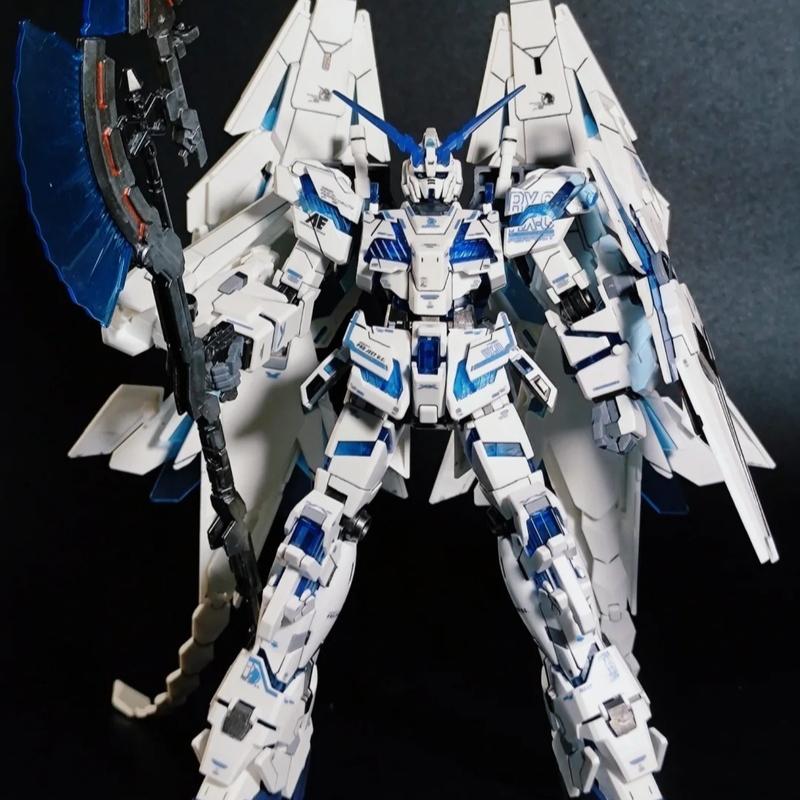 Hg 1/144 Star Motion Perfect Unicorn Rx-0  Assembly Model Kit  Action Figures Plastic Model Toys Collectible Model Boy'S Gift