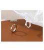 Korean Style Geometric Circle Earrings: Elegant, Versatile Ear Jewelry for Women and Students