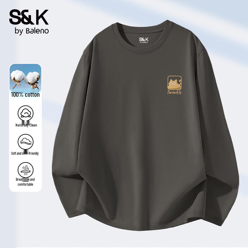 Baleno Men's S&K Pure Cotton Long Sleeve T-Shirt