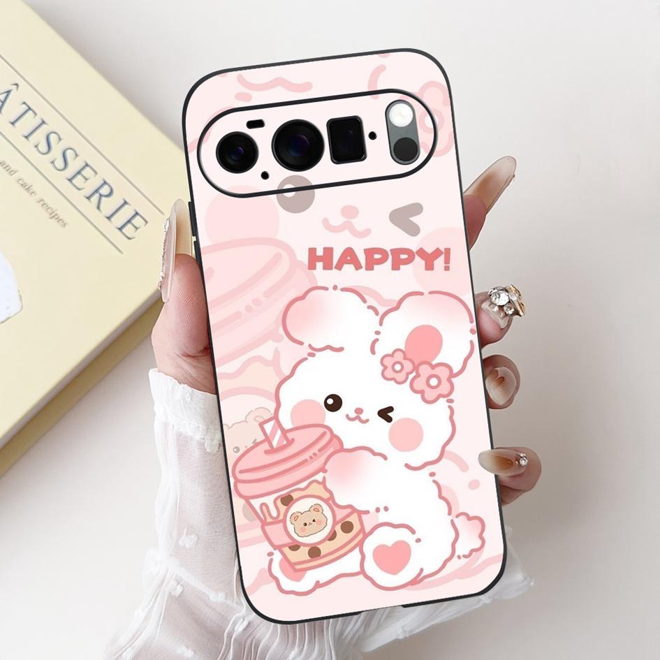 For Google Pixel 10 Case Pixel 10 Pro Cover Cute Rabbit Panda Cat Soft Silicone Matte Phone Cases For Google Pixel10 Pro XL Etui
