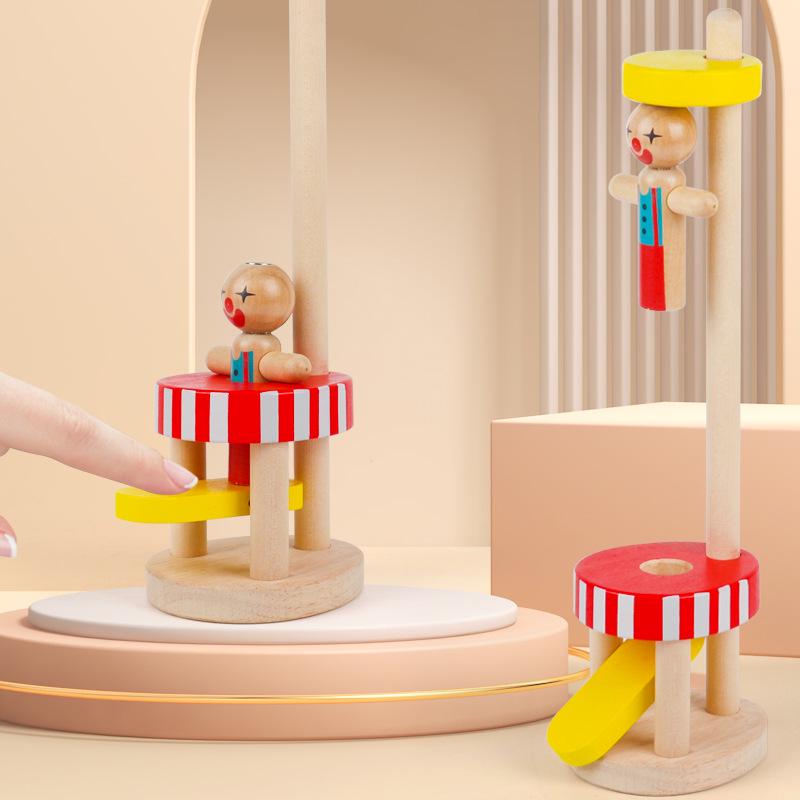 

Kids Wooden Magnetic Clown Balance Game: Interactive Two-Player Educational Toy