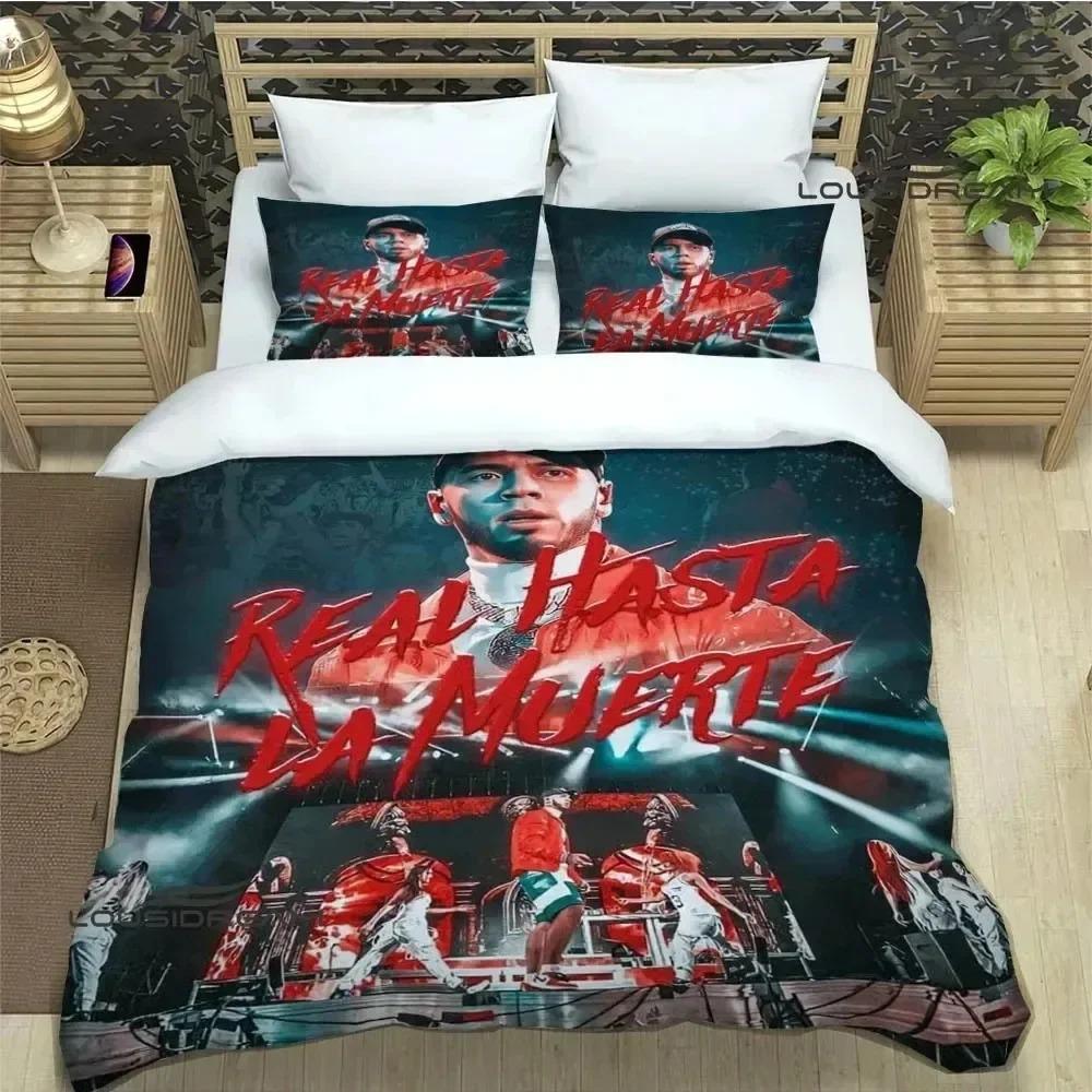 Comforter Rapper Anuel Aa Printed Bedding Sets Exquisite Bed Supplies Set Bed Comforter Set Bedding Set Luxury Birthday Gift