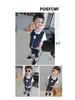 2024 Summer Boys' Formal Two-Piece Set: Sweatshirt and Faux Vest Combo