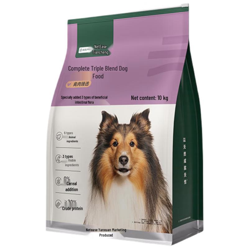 

Беззерновой корм для собак NetEase Yanxuan с говядиной и курицей, сублимированный 10kg Bag