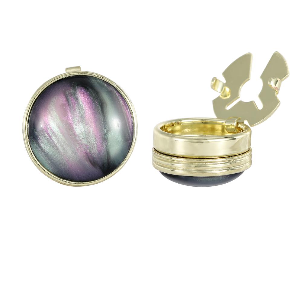 

2Pcs/Set Luxury Abalone Shell Button Cover Clasp Cufflinks For Men Shirt Suit Jewelry