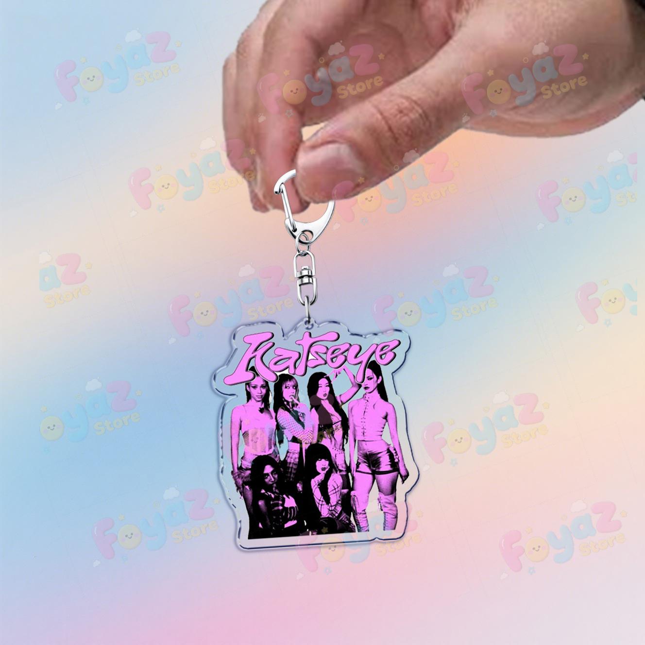 Fashion K-pop Katseye Sis Keychain Accessories Bag Softisstrong Megan Manon Keyrings Jewelry Gifts for Friends