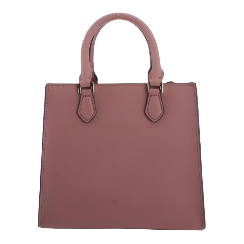 MICHAEL KORS Luggage series Bridgette solid color accordion bag commuter chain leather crossbody bag handbag women's dry rose color