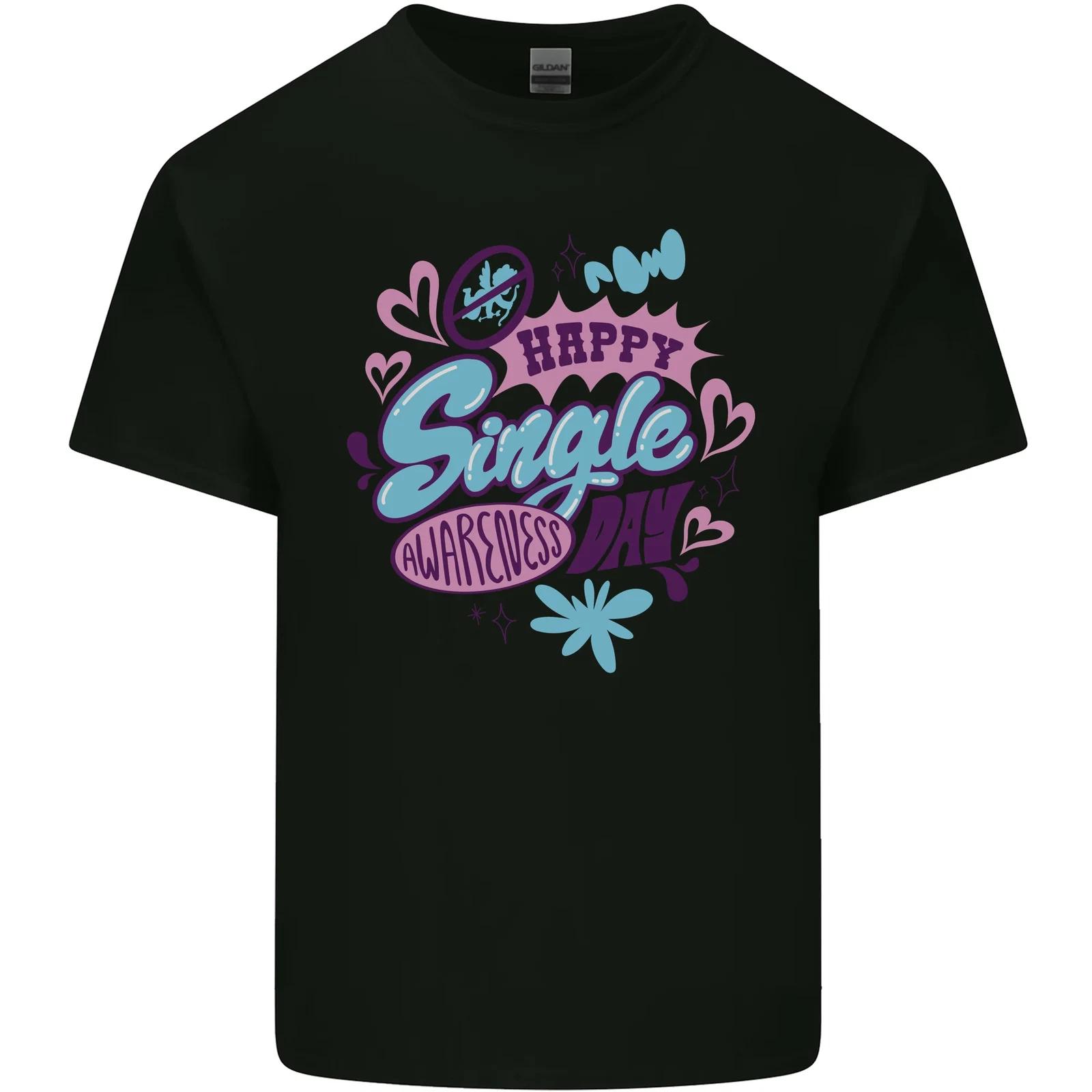 Happy Single Day Anti Valentines Romance Kids T-Shirt Childrens S