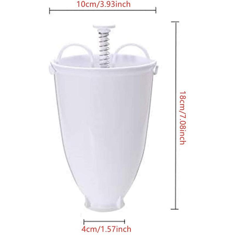 Manual Donut Maker Dispenser, Lightweight Plastic Doughnut Dropper for Deep Frying, Easy Squeeze Handle Portable Donut Making Tool