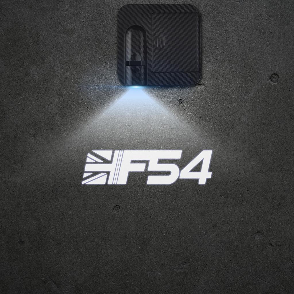 1/2 Stück Union Jack JCW Bulldog Autotür Willkommensleuchten Laserprojektor Logo Drahtlose Erkennung für MINI Cooper F54 F55 F57 F56 R56