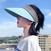 Outdoor Breathable Wide Brim Ladies Sports Hat Empty Top Suncap Summer Sun Cap Beach Cap Visor