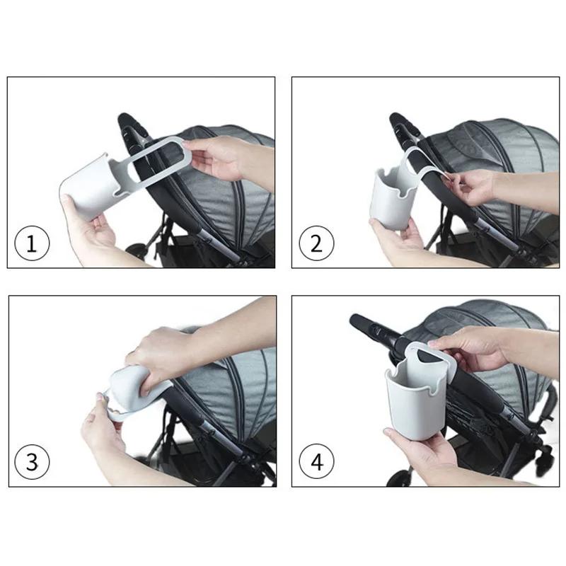 Soft Silicone Cup Holder for Baby Stroller Accessories Universal Flexible Pram Cart Bottle Holder Kids Bicycle Phone Holder