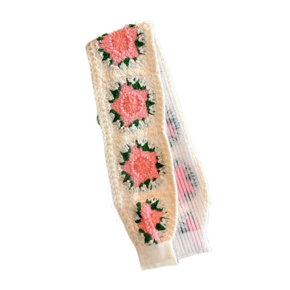 

Цветной вязаный обруч для волос с милой вышивкой, новая прическа, шпилька, инструменты для укладки Style 5