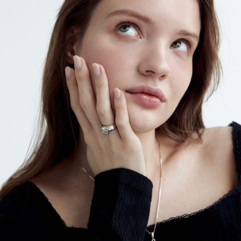 Salted Love Frame Heart Ring