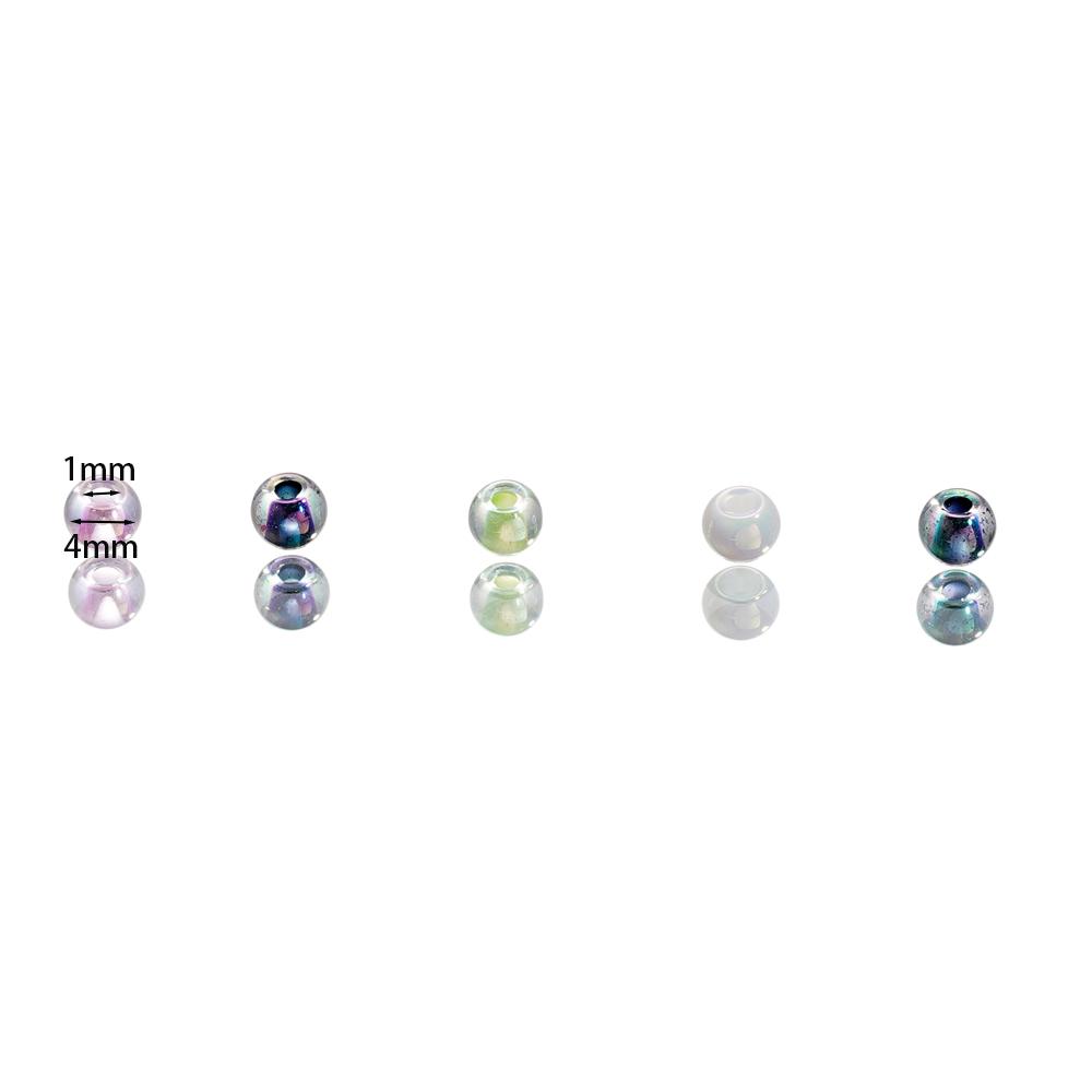 10g/pack 4mm Glass Round Shape Loose Spacer Seed Beads For Jewelry Making DIY Charm Bracelet Earring Necklace Accessories
