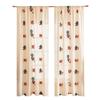 Santa Curtains Bedroom Christmas Decor Semi Blackout Curtains Lace Without Punching