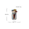 Paint Brushes In Clear Jar Enamel Pin Uv Screen Printing Artist Badge Artist Supplies Brooch Makeup Brushes Pins
