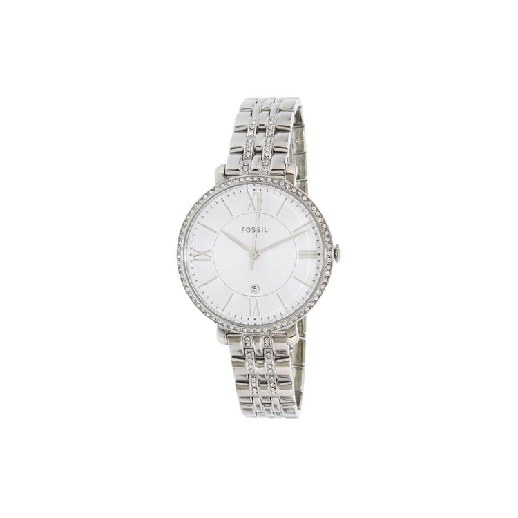 FOSSIL Jacqueline Collection Wrist Watch Quartz Movement Stainless Steel Strap 36mm Silver Dial Women s Watch ES3545 Silver Dial