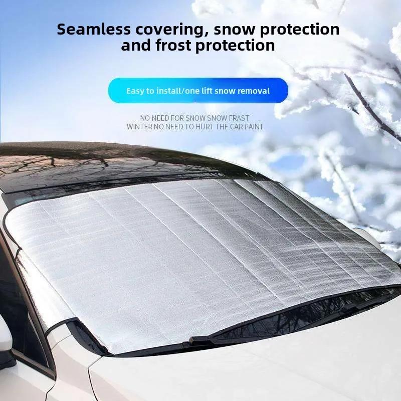 Car Front Windscreen Cover Automobile Sunshade Cover Car Windshield Snow Sun Shade Waterproof Car Cove Car snow shield