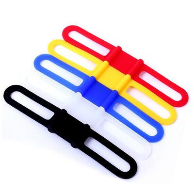 New Mountain Bike High Elastic Silicone Rubber Band Universal Bicycle Band Tie Light With
