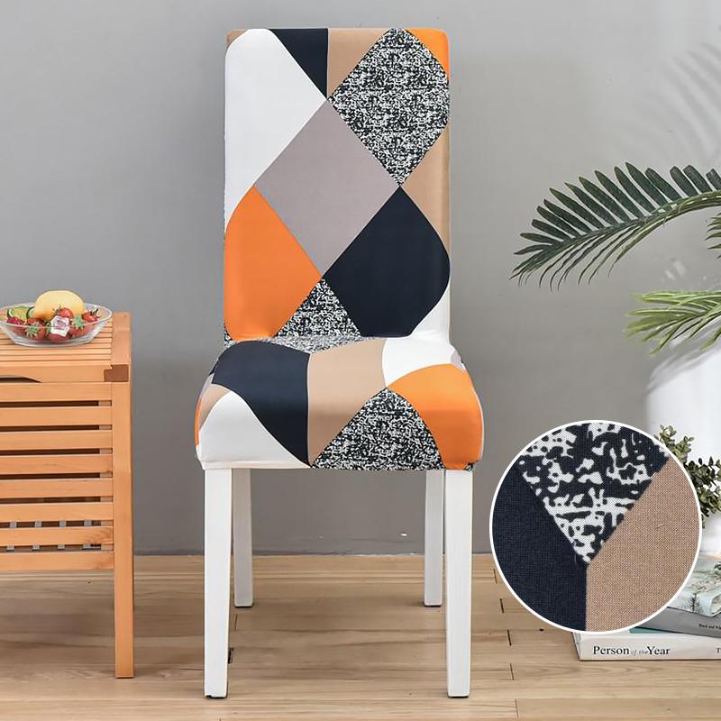 Dining Chair Slipcover,High Stretch Removable Washable Chair Seat Protector Cover for Home Party Hotel Wedding Ceremony 4/6pcs