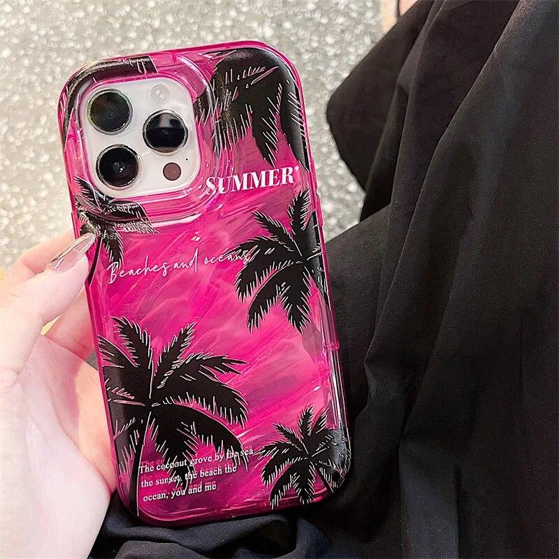 Fashion Letter Phone Case For iPhone 11 Case iPhone 14 Pro Max 13 12 Pro XS Max XR 7 8 Plus SE Shockproof Soft Clear Laser Cover