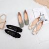 Fashion New Spring Flats Shoes Women's Bow Flat Shoes Women 2024 New Square Toe Shallow Brand Shoe Slip on Loafer Zapatos De Mujer