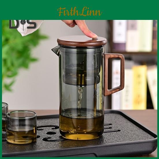 Infuser With 550750ml Tea Pot Wooden Handle Teapot Borosilicate Glass Teapot Water Separation Technology Dripfree Spout Easy Care Tea Pot