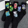 Damen Plus Size Baumwoll-Sportsocken - Weiße Basketball-Mittelsocken für Herbst/Winter, Kostenloser Versand
