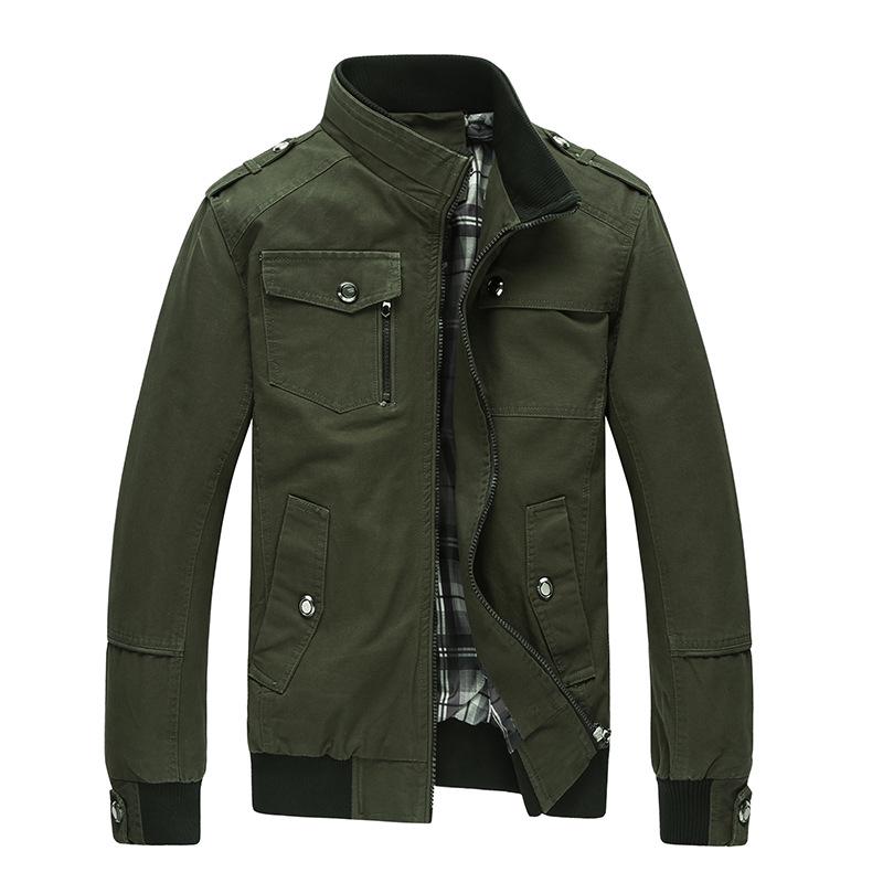 Men's Korean Style Stand-Up Collar Casual Jacket - Versatile Fashion for Spring and Autumn