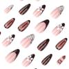 French Press-on Nail Tips: Red, Zebra Stripe, Flower, Tortoiseshell, Leopard Print Designs