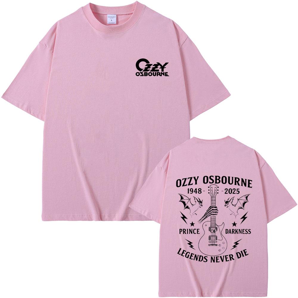 Heavy Metal Rock Band Black Sabbath Ozzy Osbourne Legends Never Die Merch T Shirts Men Women Fashion Vintage Oversized Tshirt
