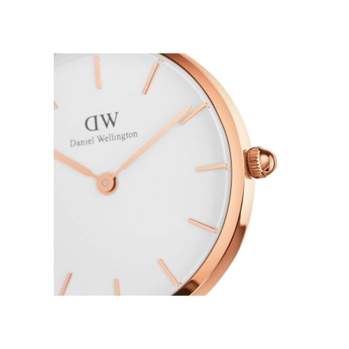 [Official Shop/2-Year Warranty/Authentic Import] Daniel Wellington DW Women's Petite Sheffield 28mm Watch, Stylish, Popular, Cute Leather Watch, Perfe
