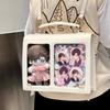 JK Girl Japanische Große Transparente Schulter-Crossbody-Tasche DIY-Dekoration Ita Bag High School Teenager-Rucksack ItaBag