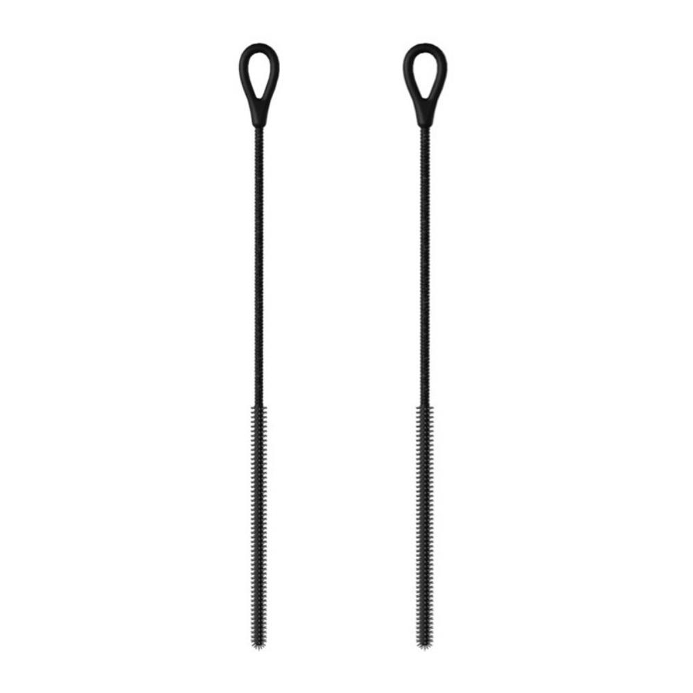 

2 шт. Гибкая щетка для чистки трубок 6/8 мм Щетка для соски Силиконовые щетки для соломинок Бутылочка для кормления чёрный