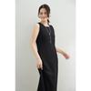 A New Japanese Summer Dress with A Knitted Base Layer for A Petite Woman, A Sleeveless Halter Dress