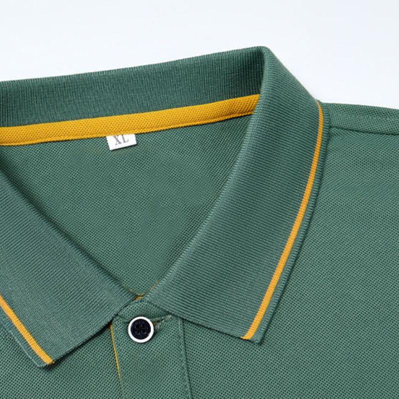 Men's Embroidered Shirts Short Sleeve Shirt Top Casual Lapel T-shirt Men Breathable Lightweight T Shirt