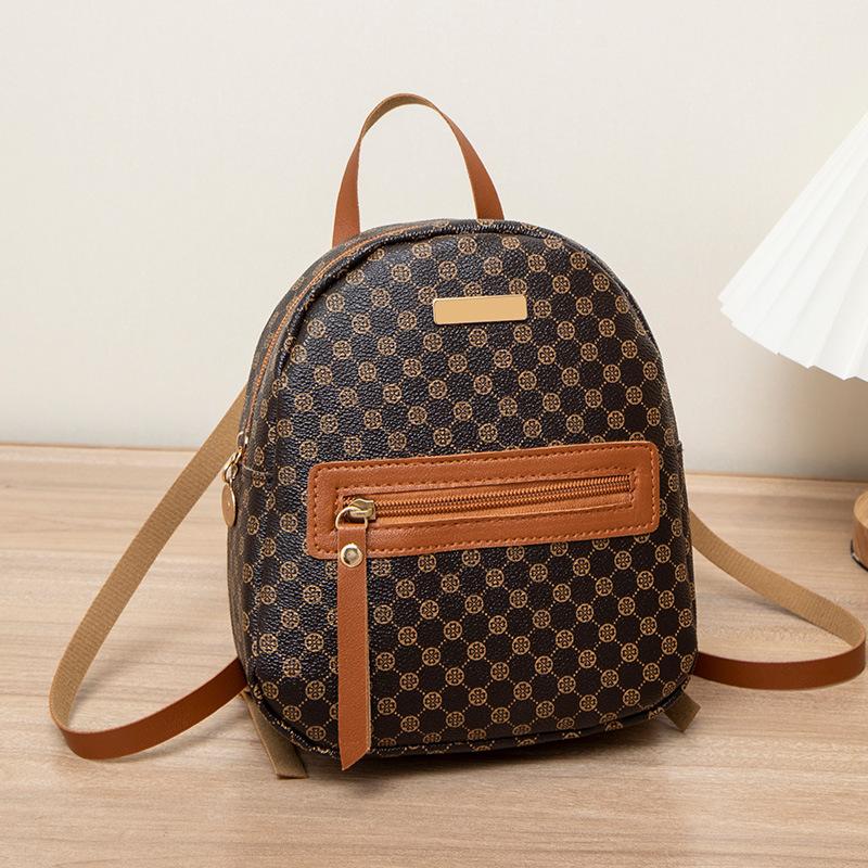 New fashion printed backpack women's summer small cute backpack trend student bag