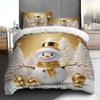 Christmas Decoration Duvet Cover, 3D Printing Bedding Sets Digital Kids Bedding Set and Pillowcase 75*50cm For Boy Adult Gifts