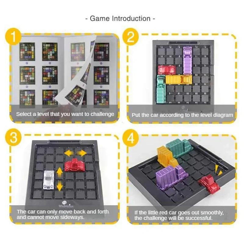 Puzzle traffic rush hour game, racing rush hour car Huarong Road logical reasoning desktop game, children's puzzle toys, childre
