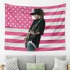 1pc Tokyo Hotel 2D Pink American Flag Banner, Grommets Tapestry Poster, Indoor Outdoor Bedroom Yard Garden Decor