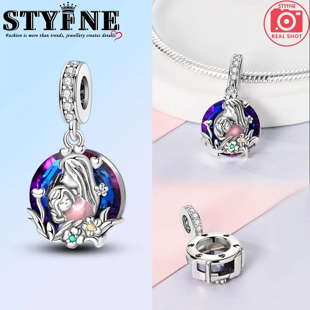 Anniversary Copper Blue Life Tree Evil Eye Sun Round Charms Pendants Fit Original Bracelets Diy Jewelry