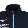 Mizuno Slim Dress Size 32JCA210 N-XT Warm-Up Jacket, Men's, Sweat-Wicking, Quick-Drying, Fit, Navy/Dress Navy, M,