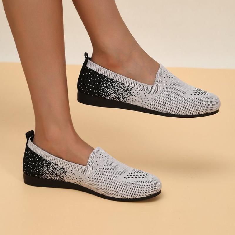 Winter New Autumn Lazy Shoe Cloth Flat Bottom Round Head Middle Mouth Flat Heel Fabric Oak