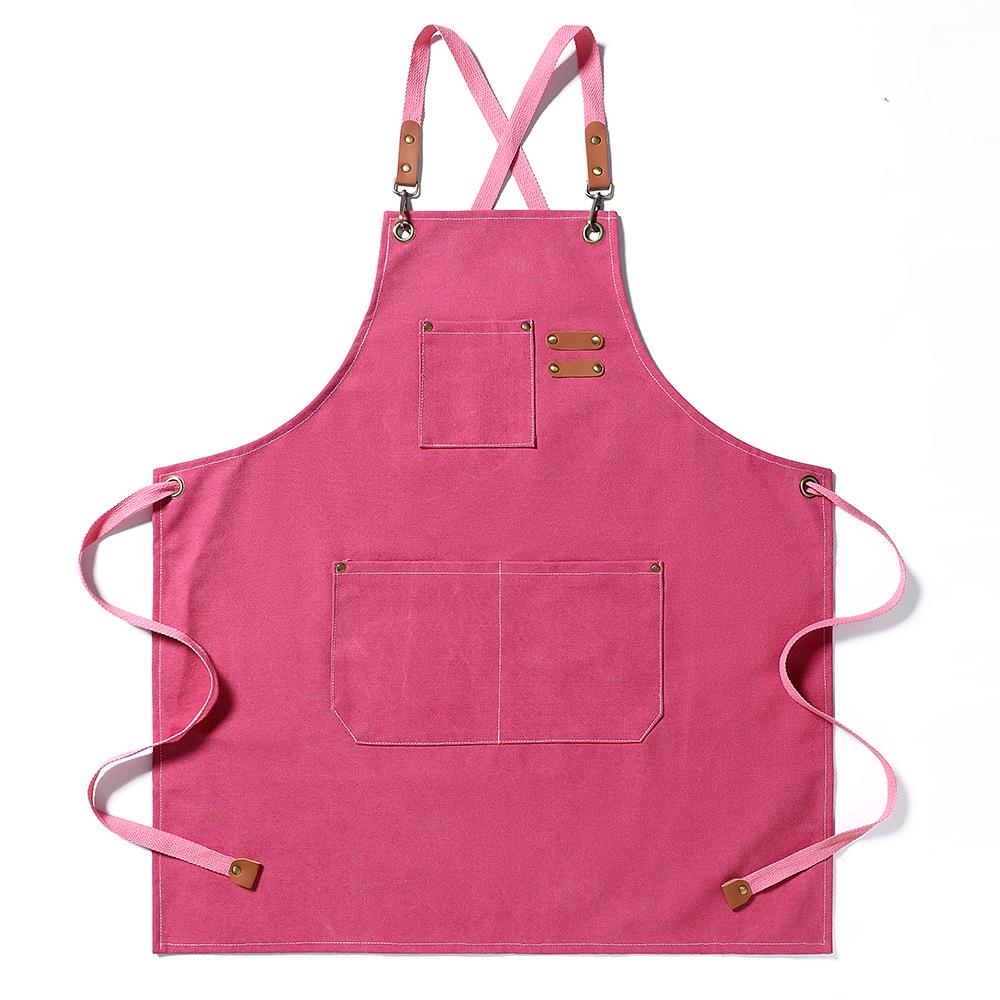 Oil-Proof Cotton Canvas Denim Apron for Kitchen, Coffee Shop, & Gardening